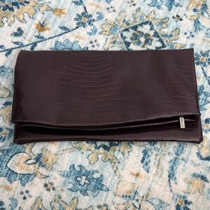 Nordstrom Plum Textured Clutch
